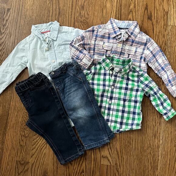 Mixed lot baby boy bundle - Ralph Lauren, Carter’s, Nautica - size 6-9M (5 pcs)